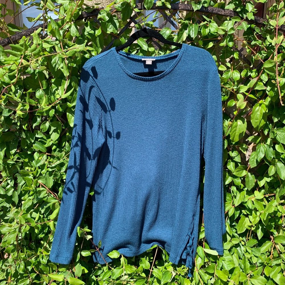 Teal Tunic Light Weight Sweater